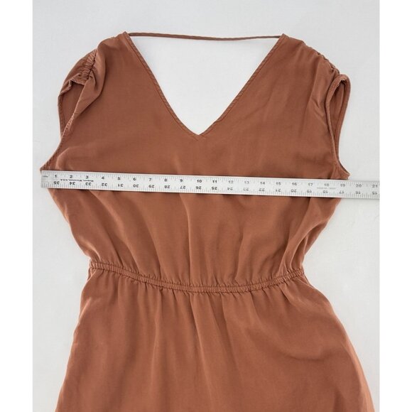 Universal Thread 100% Lyocell Rust Dress Sz Small Pockets Boho Preppy - Picture 8 of 9